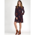 thumbnail image 1 of Time and Tru Women's Pintuck Mini Dress with Long Sleeves, Sizes XS-XXXL, 1 of 4