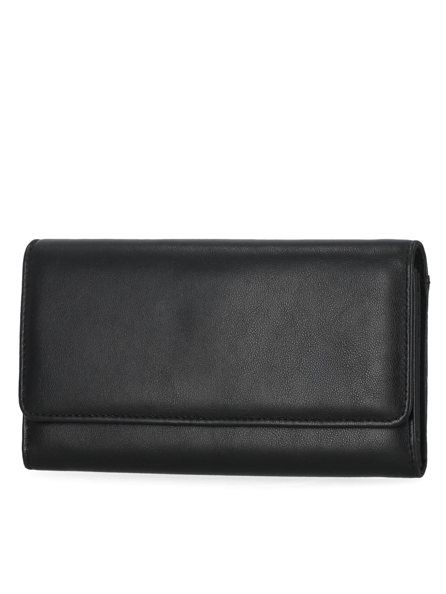 Women's Piper Clutch Wallet, Solid Black