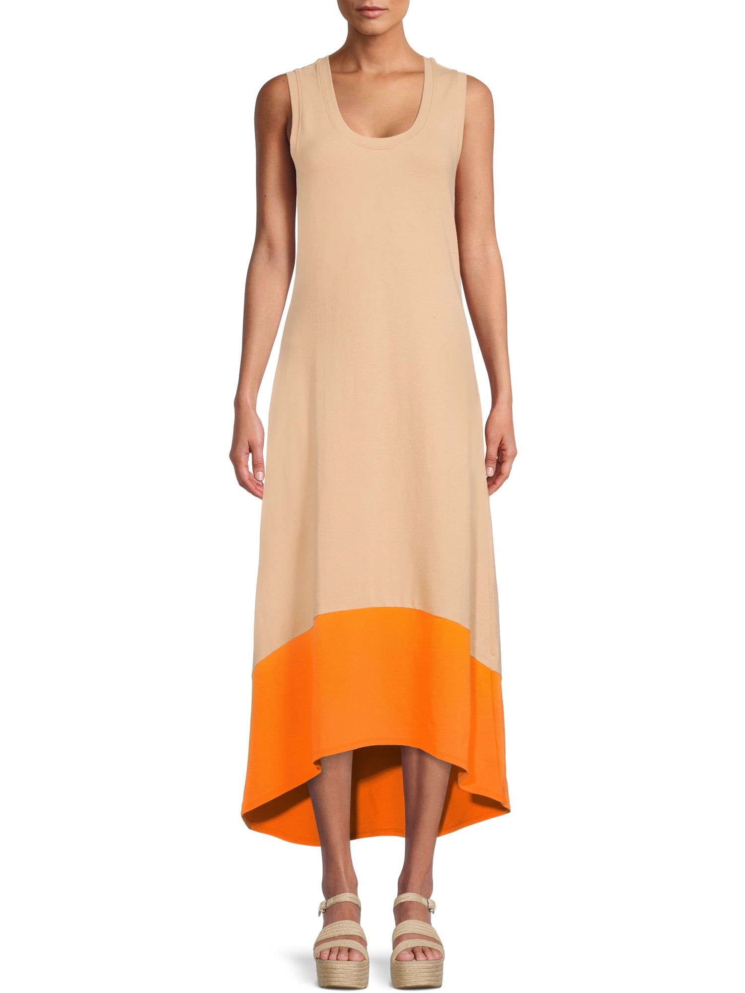 hi low knit dress English Factory