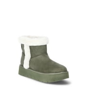 TIME AND TRU Women's Platform Mini Cozy Boots