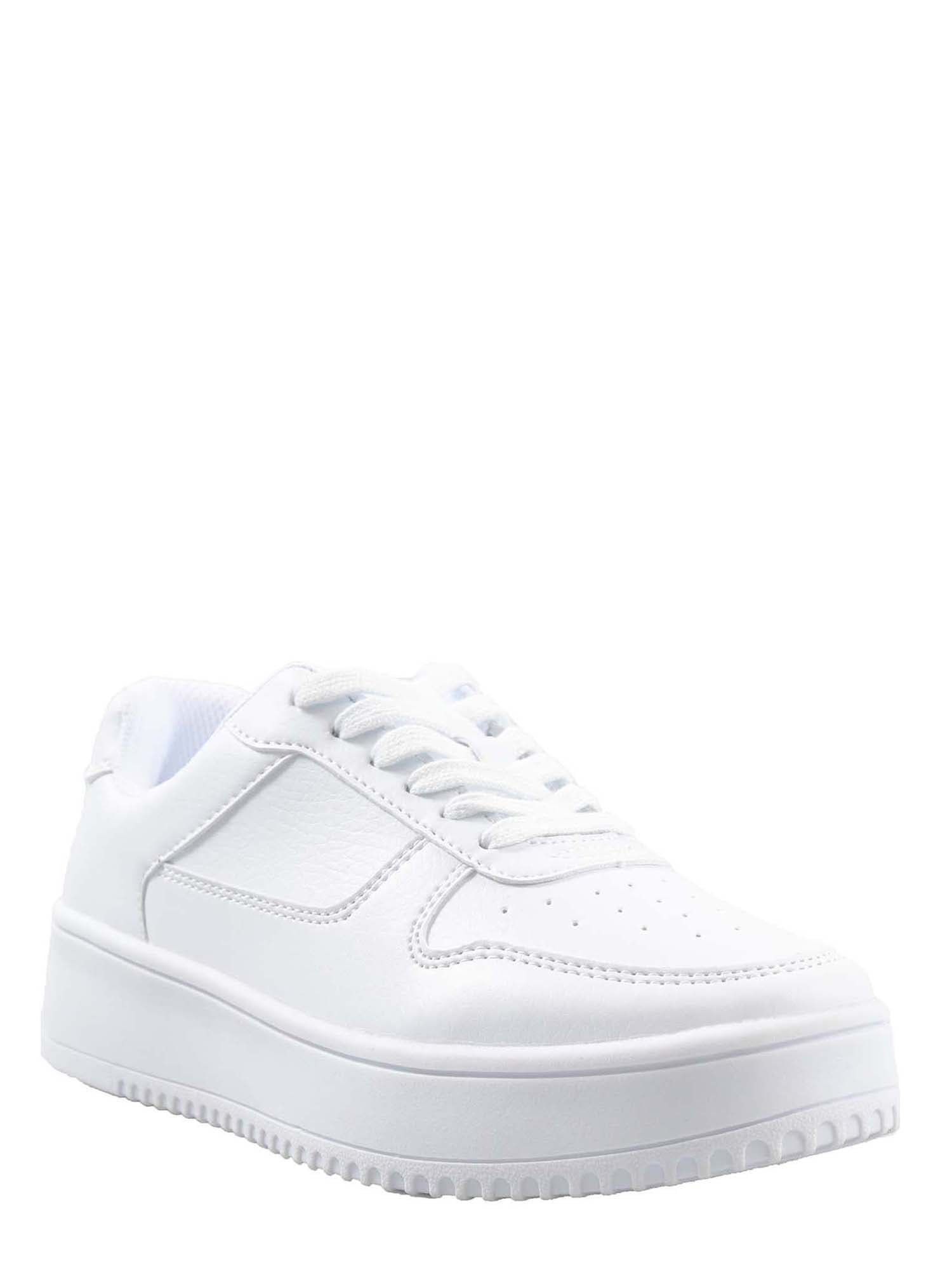 Time and Tru Women's Platform Sneakers, Size: 6, White