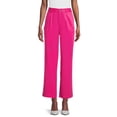 thumbnail image 1 of Time and Tru Women's Pleated Wide Leg Pants with Side Slant Pockets, 30" Inseam, Sizes S-3XL, 1 of 7