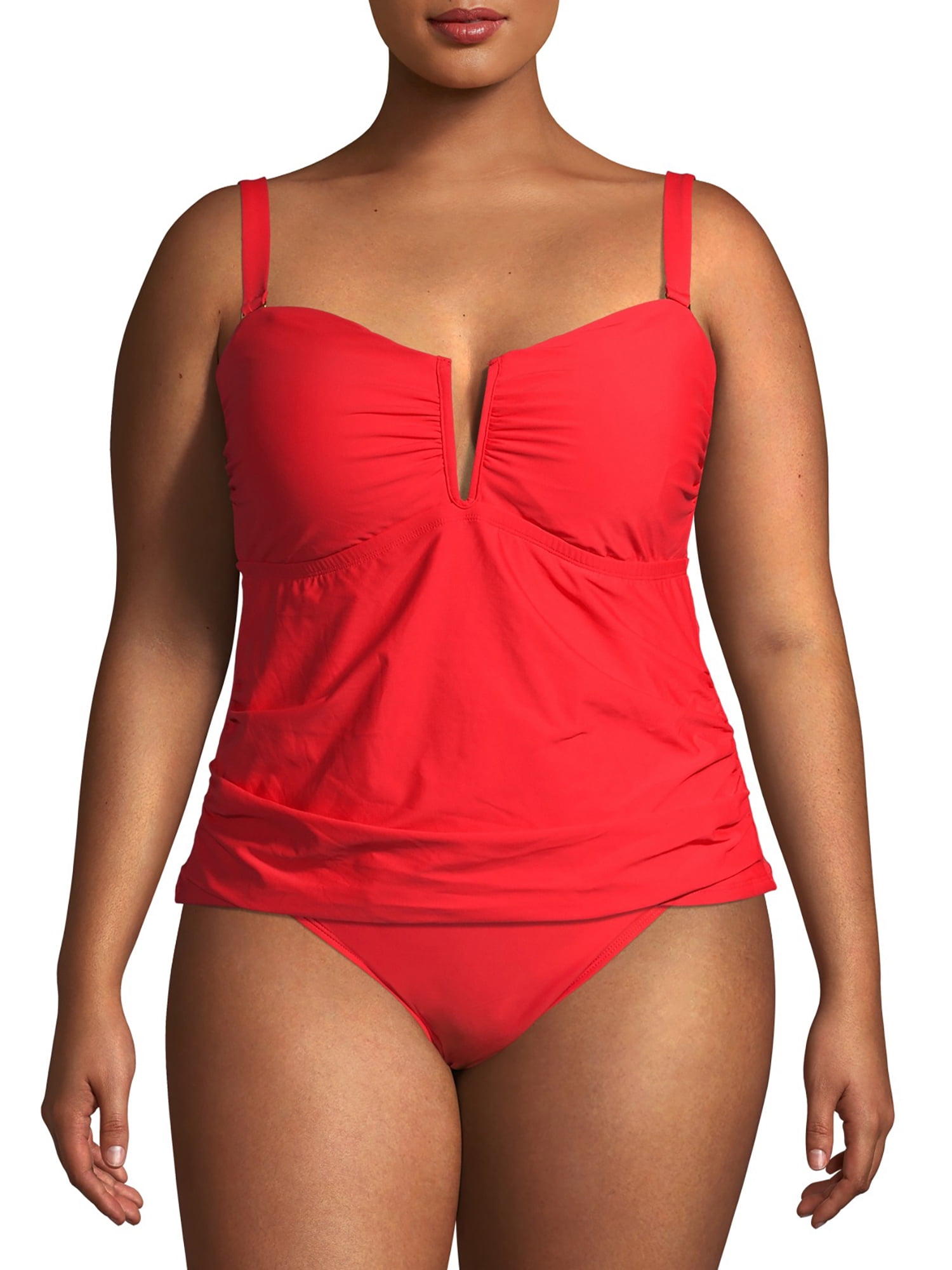Red tankini store plus size