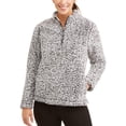 thumbnail image 1 of Time and Tru Women's Plus Size Snow Tipped Quarter Zip Jacket, 1 of 6