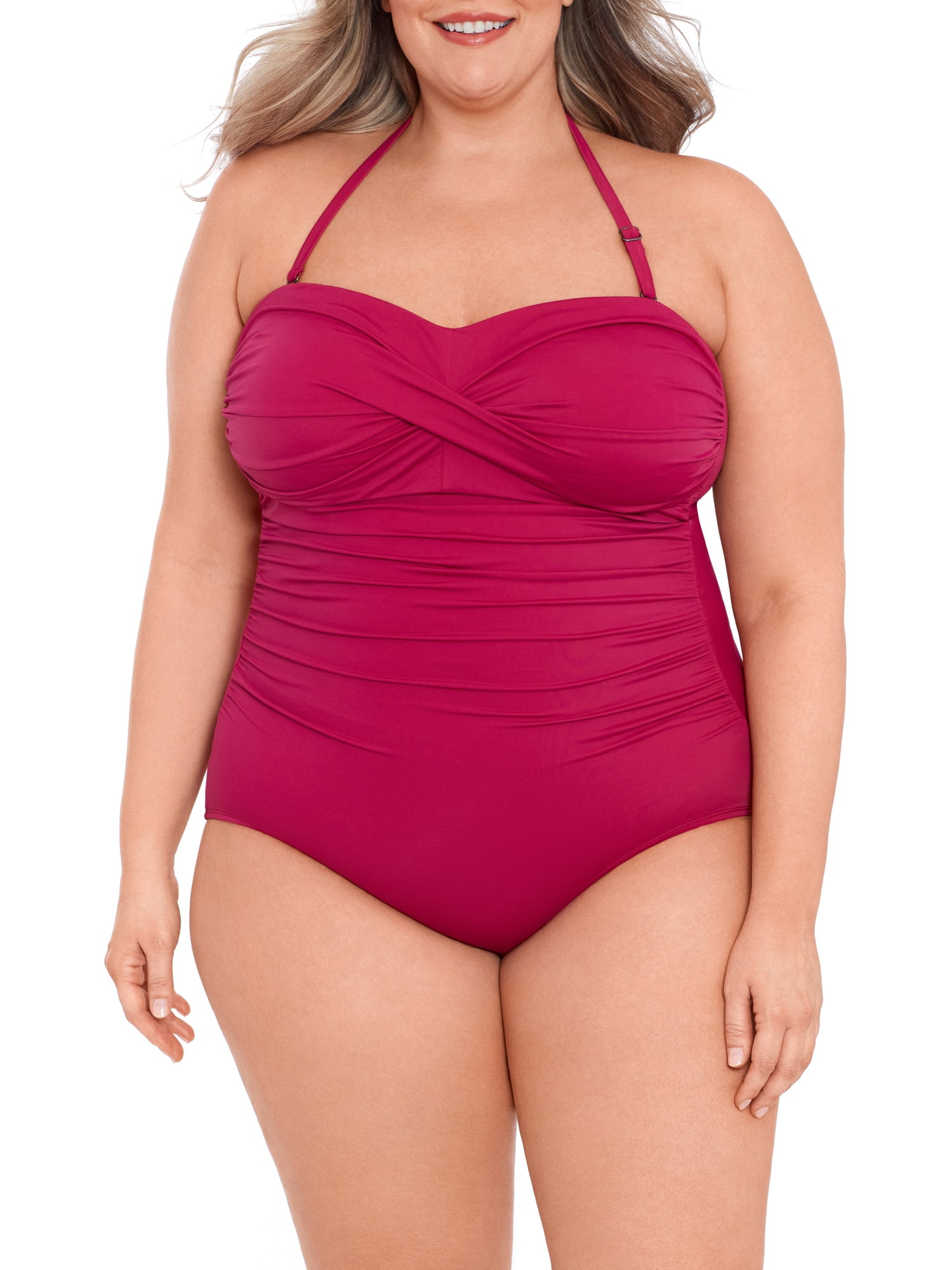 plus size strapless swim