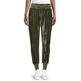 thumbnail image 1 of Time and Tru Women's Plush Velour Joggers, 1 of 5