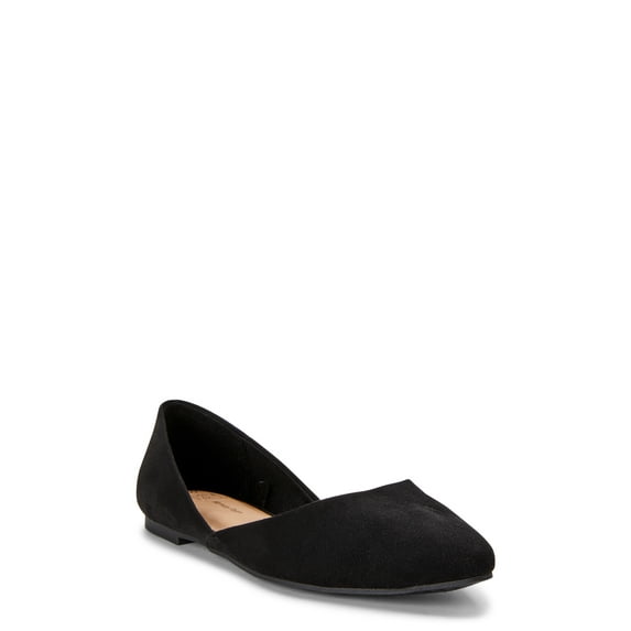 Time and Tru Women's Point Ballet Wide Width Flat