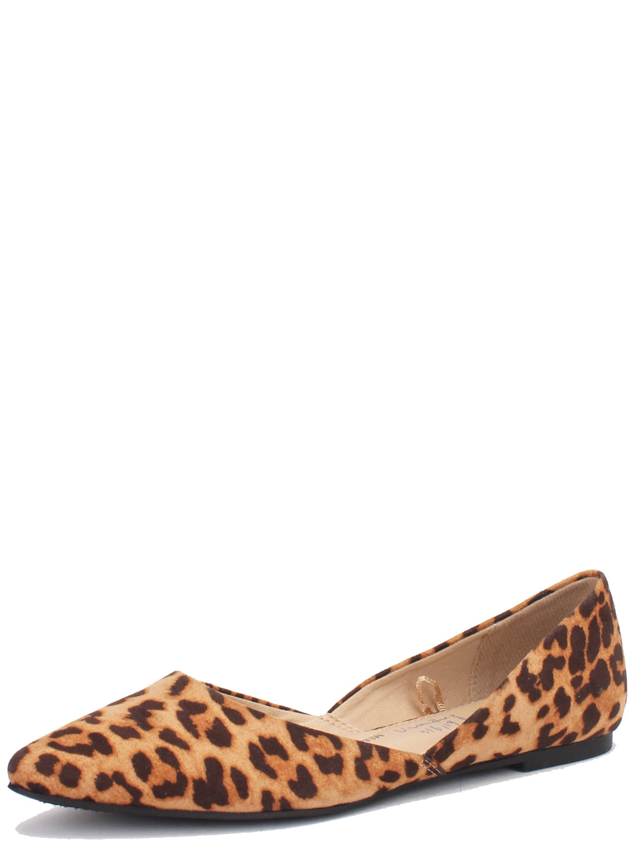 Time and Tru Women Flats Shoes Casual Leopard Animal Print Wide