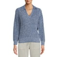 thumbnail image 1 of Time and Tru Women's Polo Sweater, 1 of 5