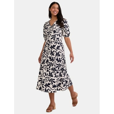 Time and Tru Women's Poplin Skirt Set, Sizes XS-XXXL