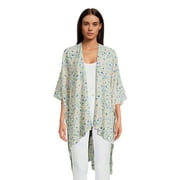 Time and Tru Women's Printed Woven Layering Piece