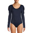 thumbnail image 1 of Time and Tru Women's Puff Sleeve Bodysuit, 1 of 5