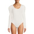 thumbnail image 1 of Time and Tru Women's Puff Sleeve Bodysuit, 1 of 5