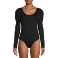 thumbnail image 1 of Time and Tru Women's Puff Sleeve Bodysuit, 1 of 5
