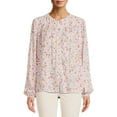 thumbnail image 1 of Time and Tru Women's Puff Sleeve Top, Sizes XS-XXXL, 1 of 5