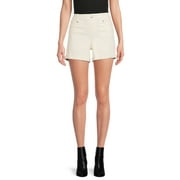 TIME & TRU Time and Tru Women's Pull-On Denim Shorts, 5" Inseam, Sizes XS-XXL