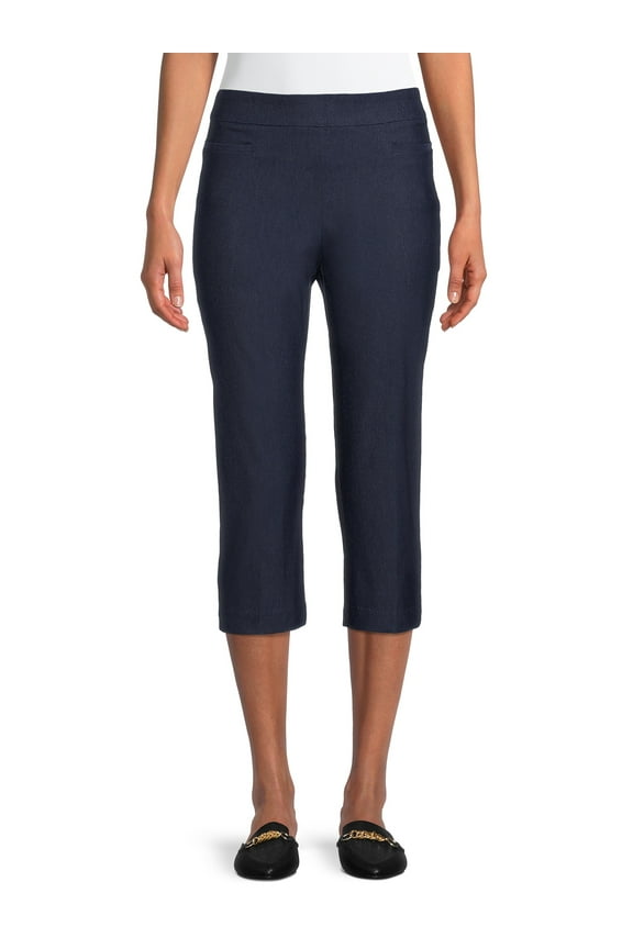 Women's Pull On Mid Rise Capris 21" Inseam
