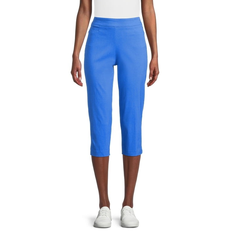 Time and Tru Women's Pull On Mid Rise Capris 21 Inseam