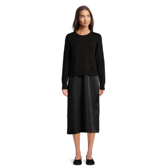 Time and Tru Women's Pullover Sweater Dress Set