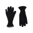 thumbnail image 1 of Time and Tru Women's Quilted Cuffs Knit Gloves, Black Soot, One Size, 1 of 3