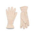 thumbnail image 1 of Time and Tru Women's Quilted Cuffs Knit Gloves, Oatmeal Heather, One Size, 1 of 2