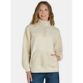 thumbnail image 1 of Time and Tru Women's Quilted Fleece Pullover, Sizes S-XXXL, 1 of 5