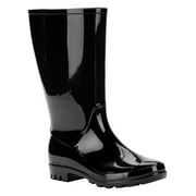 TIME AND TRU Women's Rain Boot, Wide Width Available
