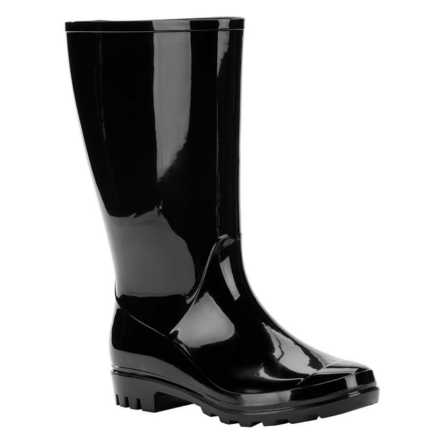 Time and Tru Women's Rain Boot, Wide Width Available