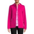 Time and Tru Women's Rain Jacket with Hood