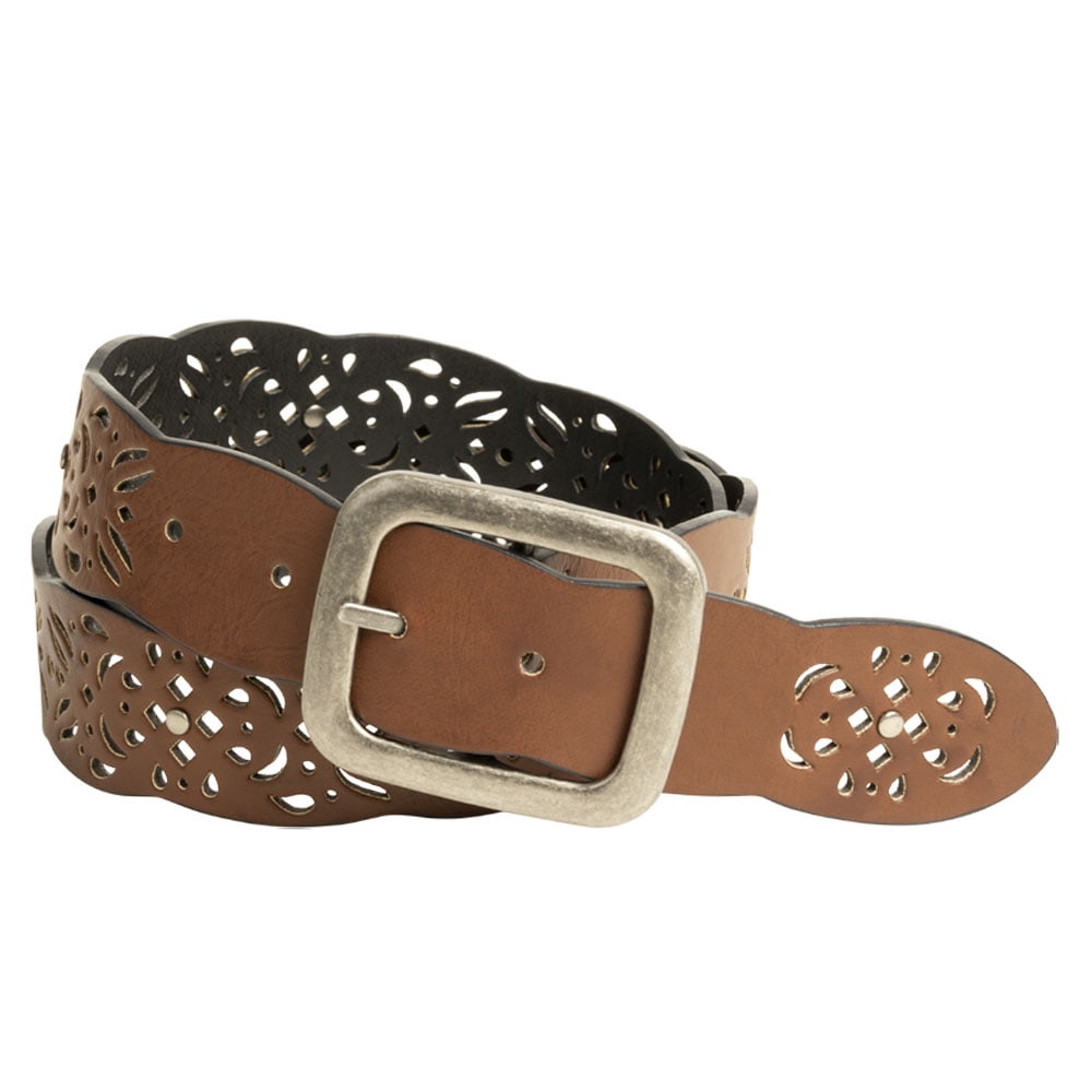 Time and Tru Women's Double Loop Harness Belt, Black Time and Tru Women's Double Loop Harness Belt, Black
