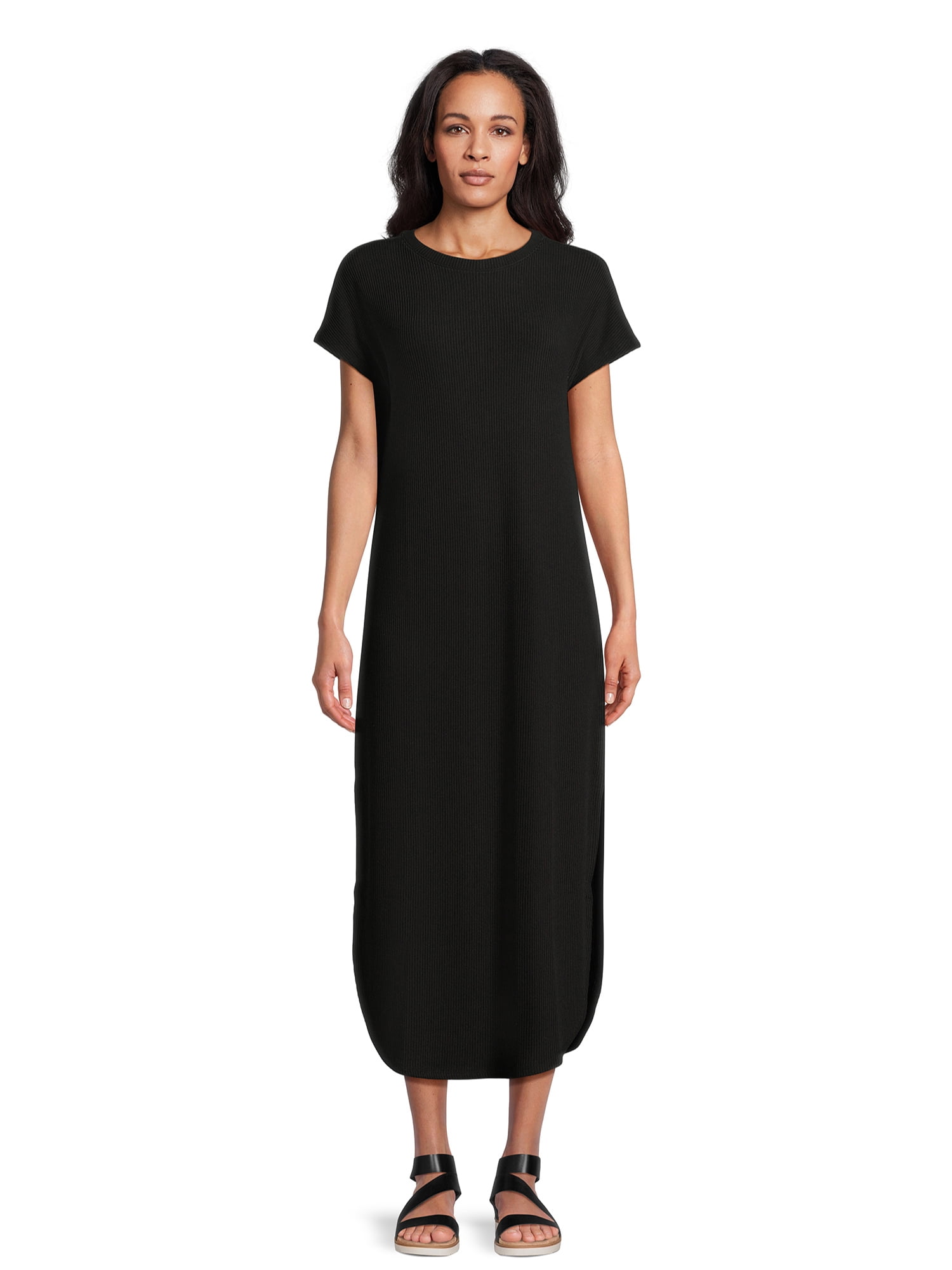 Time and Tru Women's Rib Maxi - Walmart.com