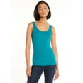 thumbnail image 1 of Time and Tru Women's Rib Tank Top, Sizes XS-XXXL, 1 of 4