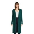 Time and Tru Women's Ribbed Duster Cardigan