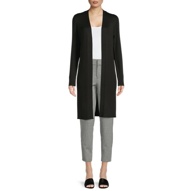 Time and Tru Women’s Ribbed Duster - Walmart.com