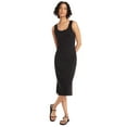 thumbnail image 1 of Time and Tru Women's Ribbed Knit Midi Tank Dress, Sizes XS-XXXL, 1 of 3