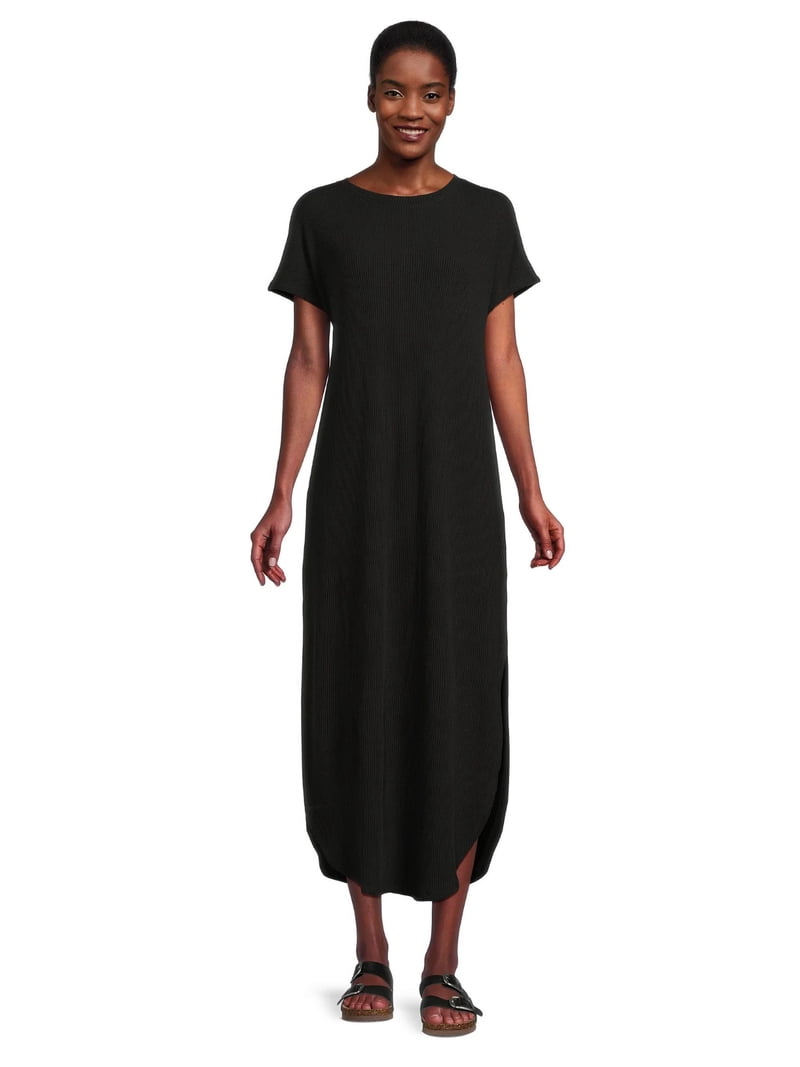 Time and Tru Women's Rib Knit Maxi Dress - Walmart.com Time and Tru Women's Rib Knit Maxi Dress - Walmart.com
