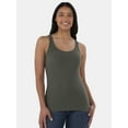 thumbnail image 1 of Time and Tru Women's Ribbed Tank Top, Sizes XS-XXXL, 1 of 5