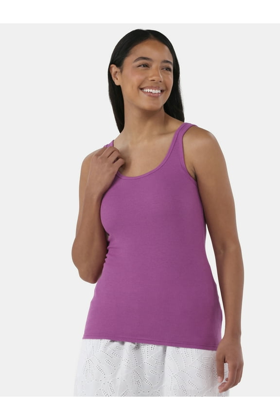 Women's Ribbed Tank Top, Sizes XS-XXXL