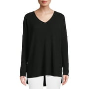 TIME AND TRU Women's Ribbed Tunic Top