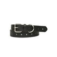 thumbnail image 1 of Time and Tru Women's Roller Buckle Faux Leather Belt, Black, 1 of 3