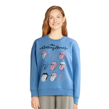 Time and Tru Women’s Rolling Stones Graphic Band Sweatshirt, Sizes S-XXXL