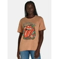thumbnail image 1 of Time and Tru Women’s Rolling Stones Graphic Band Tee with Short Sleeves, Sizes XS-XXXL, 1 of 5