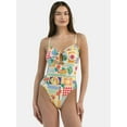 thumbnail image 1 of Time and Tru Women's Rope Texture One-Piece Swimsuit, Sizes XS-3X, 1 of 6