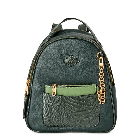 Time and Tru Women's Ruby Backpack, Dark Aloe