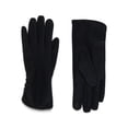 thumbnail image 1 of Time and Tru Women's Ruched Driving Gloves, Black Soot, One Size, 1 of 2