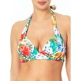 thumbnail image 1 of Time and Tru Women's Ruched Halter Top Swimsuit, 1 of 4