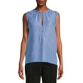 thumbnail image 1 of Time and Tru Women's Ruffle Trim Tank Top, 1 of 5