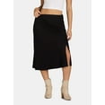 thumbnail image 1 of Time and Tru Women's Satin Maxi Slip Skirt, Sizes XS-XXXL, 1 of 2