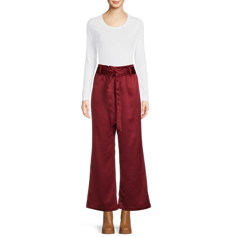 Satin paperbag trousers outlet