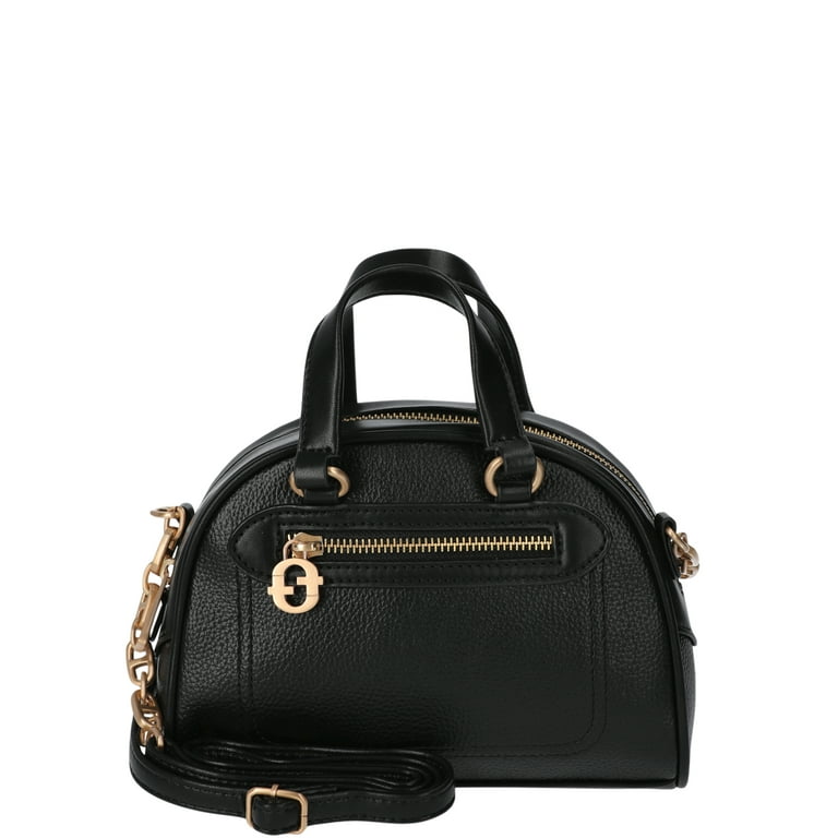 Time and Tru Women s Scottie Mini Satchel Crossbody Handbag Black